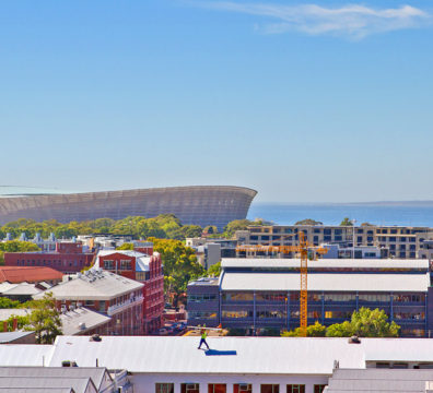 View of Stadium & Ocean